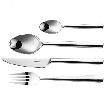 Galda piederumu komplekts Fiskars 1002958 — 16 daļas, matēts nerūsējošais tērauds