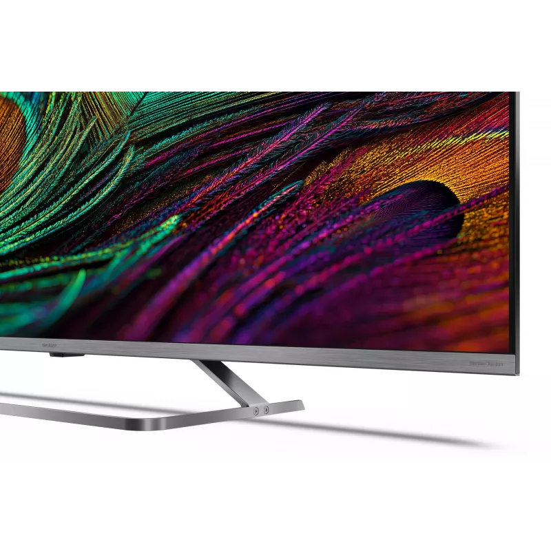 Sharp 4K QLED MiniLED TV 50JP7265E 50 inch Smart TV Google TV UHD Sudraba