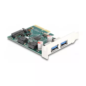 DeLOCK PCI Express x4 Karte ar 2 x ārējiem USB 10 Gbps Type-A sieviešu savienotājiem Low Profile