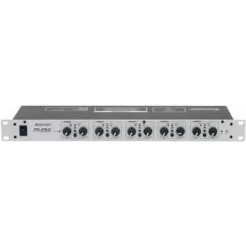 Mikseris Omnitronic ZD-250 5 kanālu, 19 inch statīva