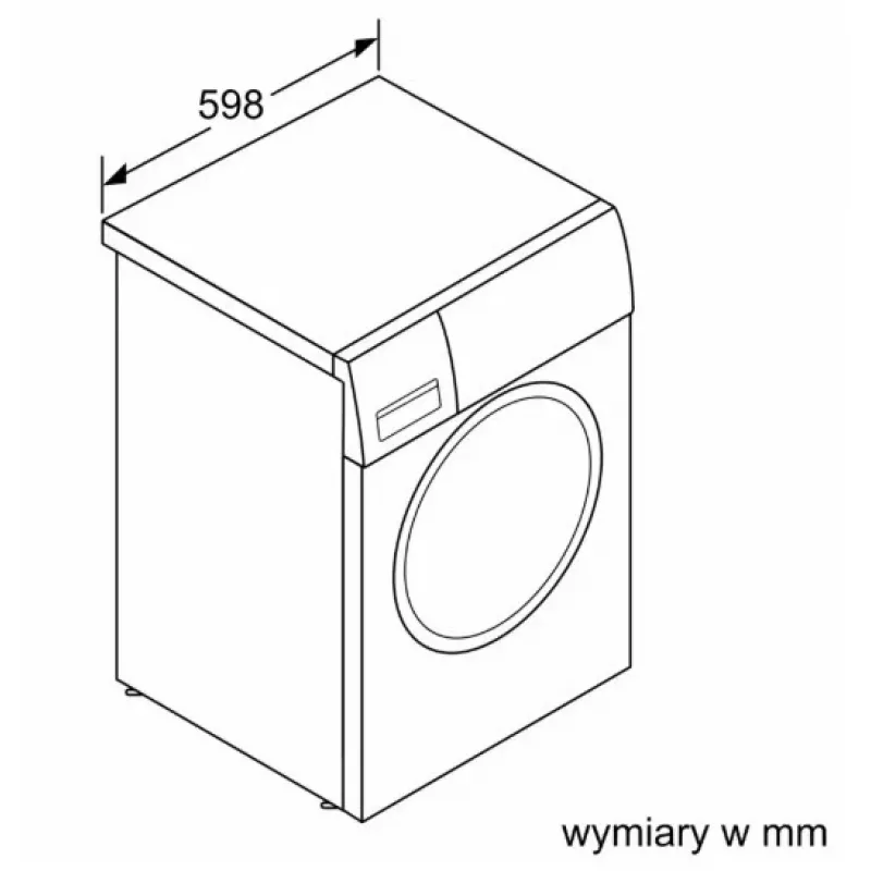 Veļas mazgājamā mašīna Bosch WGE02201PL — 8 kg, 1200 RPM, 55 L cilindrs, LED displejs, invertors