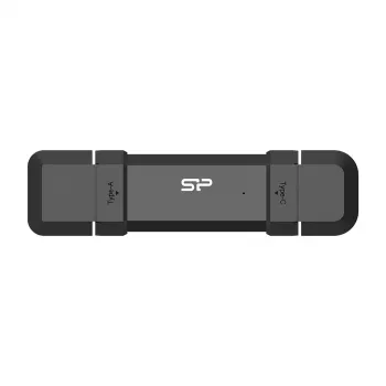 Silicon Power DS72 ārējais SSD disks 250 GB USB Type-A / USB Type-C 3.2 Gen 2 Melns