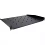 Rack plaukts Inter-Tech 88887343, 1U 19 inch melns