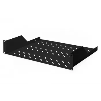 Digitus DN-19 TRAY-2-SW 2U fiksēts plaukts statīvam, melns