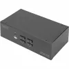 KVM Slēdzis Digitus DS-12883 4 Portu Divu Displeju 4K HDMI USB