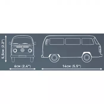 Cobi Volkswagen T2b Bus oranžs, mērogs 1:35, konstruktors