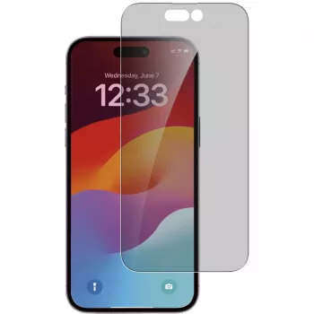 4smarts 540599 Aizsargstikls iPhone 15 Plus Pret skrāpējumiem ar Privātuma filtru