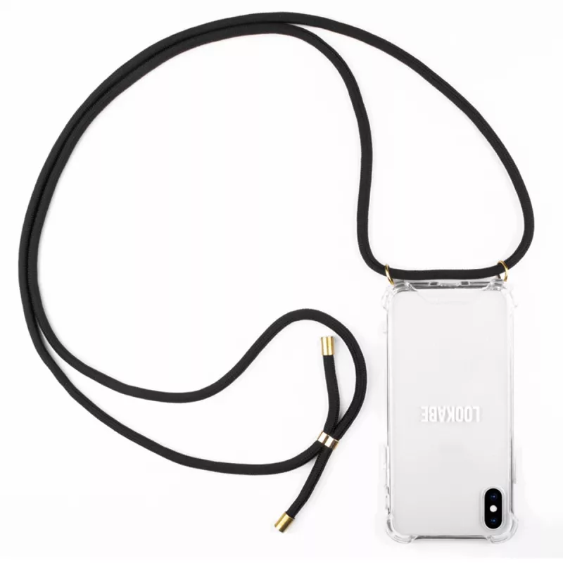 Lookabe kaklarotas telefona maciņš iPhone X/XS, zelta/melns