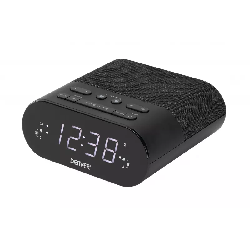 Denver CRQ-107 Digitālais modinātājpulkstenis Melns