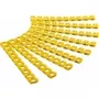 Goobay Kabelmarker-Clips Buchstaben A-C, für Kabeldurchmesser bis 6 mm, 6 mm - farbige Kennzeichnungsringe 3x 30 Stück zum Markieren von z.B. Netzwerk