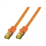 EFB-Elektronik RJ45 savienotājkabelis Cat.6A S/FTP LSZH oranžs 2m (MK7001.2O)
