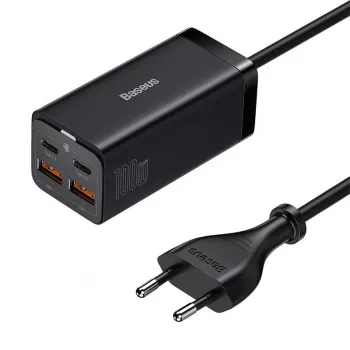 Baseus GaN3 100/65W galddatora lādētājs Quick Charge QC 3.0/4.0 USB C Type-C telefona lādētājs iPhone15 Huawei Xiaomi MacBook klēpjdatoram