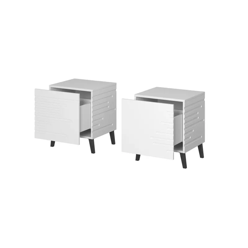 Naktsgaldiņš cama meble NOVA ar 1 atvilktni 44×40×52 cm, balts matēts
