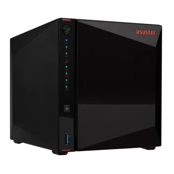 Asustor AS5404T NAS/datu glabāšanas serveris Intel® Celeron® N5105 4 GB DDR4 0 TB ADM Melns
