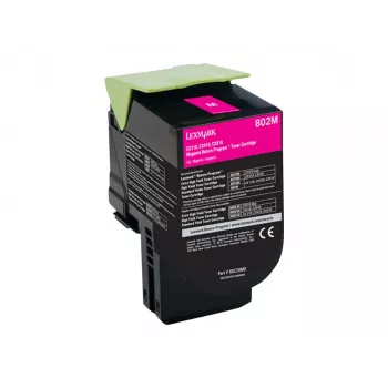 Tonera Lexmark 80C20M0 2500 lapas Magenta