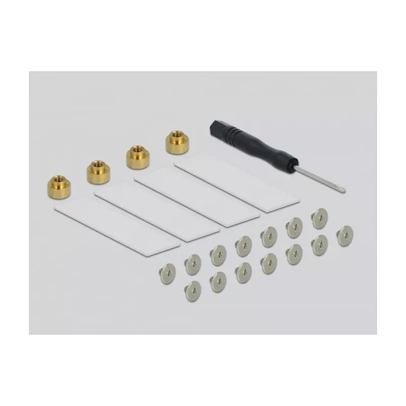 DeLOCK PCI Express x16 karte ar 4 x iekšējiem NVMe M.2 Key M slotiem 89044