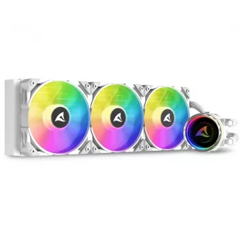 Sharkoon S90 RGB White | Šķidruma dzesēšanas sistēma (120 mm, balta)