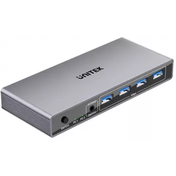 KVM slēdzis Unitek 54368 8K@60Hz USB 3.0 vairāku datoru vadībai