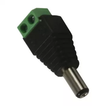 Synergy 21 S21-LED-000219 DC/2.1 x 5.5 mm Melns - Zaļš vadu savienotājs
