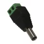 Synergy 21 S21-LED-000219 DC/2.1 x 5.5 mm Melns - Zaļš vadu savienotājs