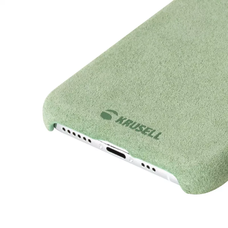 Krusell Broby 61770 zamšādas apvalks Apple iPhone 11 Pro Max, 16,5 cm (6,5 collas), olīvu krāsā