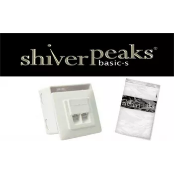 ShiverPeaks BASIC-S Cat. 5e 2-Portu ligzda sienas uzstādīšanai