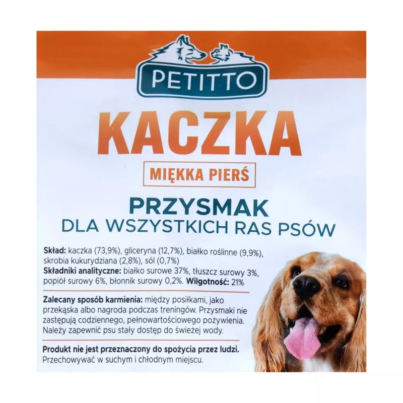 PETITTO Mīkstā pīles krūtiņa - suņu kārums - 500 g