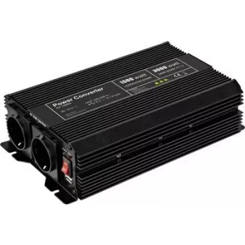 Goobay SPW IT invertors 1500 W 12 V/DC – 230 V/AC, 5 V/DC (58884)