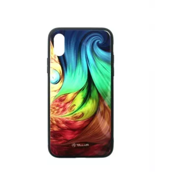 Aizsargstikls iPhone XS Tellur — drukāts mesmērisks dizains