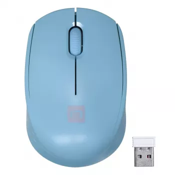 Bezvadu ambidekss pele NATEC STORK — Bluetooth + USB Type-A, 1600 DPI, 3 pogas, gaiši zila