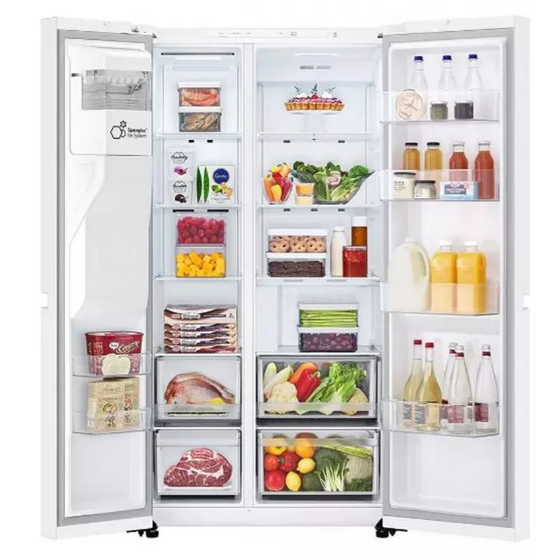 LG GSLC40SWPE sānu-sānu ledusskapis Brīvi stāvošs 638 L Balts