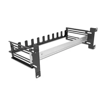 DELOCK 67282 Automātslēdžu panelis 19 inch metāla melns