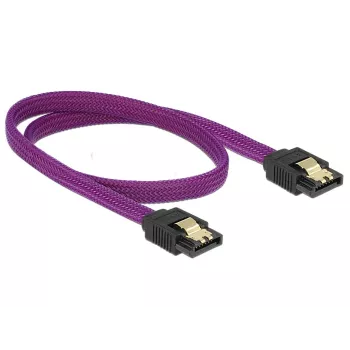 SATA kabelis DeLOCK 83691 0.5 m SATA 7-pin Violeta