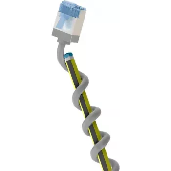 Goobay Ultra-Flexible CAT 6A Patch Cable slim U/FTP Grey - extra-short plug (74313)