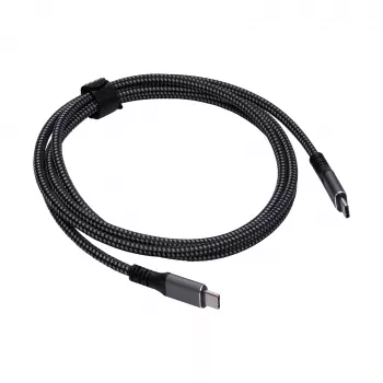 Akyga AK-USB-34 USB-C – USB-C Thunderbolt 3 kabelis, 40 Gbps, 100 W, 1,5 m, melns