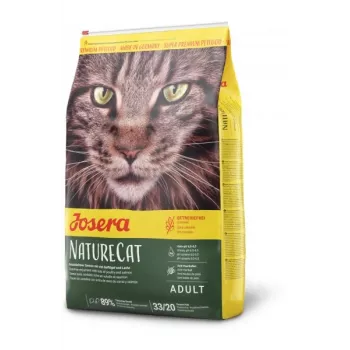 Sausā barība kaķiem JOSERA NatureCat Adult Poultry & Salmon 2 kg, bezgraudu, 33% olbaltumvielas, 20% tauki