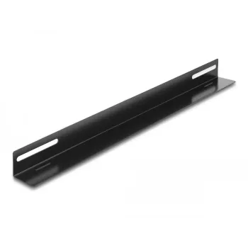 Montāžas kronšteins DeLOCK 19 collu 450x40mm 2 gab. Melns Metāls