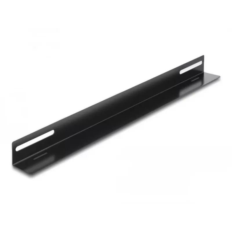 Montāžas kronšteins DeLOCK 19 collu 450x40mm 2 gab. Melns Metāls