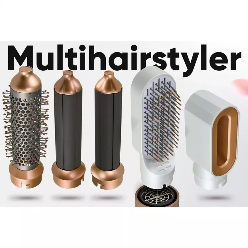 Karstā gaisa veidotājs Profi-Care 331321 balts-rozā — 4-in-1 multi-styler, 5 uzgaļi, 1000W, 3 temperatūras iestatījumi
