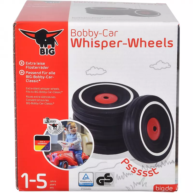 Rotaļu auto riepu komplekts Simba-Dickie BIG Bobby-Car Whisper Wheels, klusās ripas