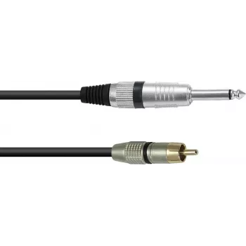 OMNITRONIC Adaptera kabelis RCA/lidzd. 0,9m melns (30225118)