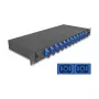 DeLOCK optisko šķiedru savienojumu kārba 67006 Melna Metāla 482x220x44mm