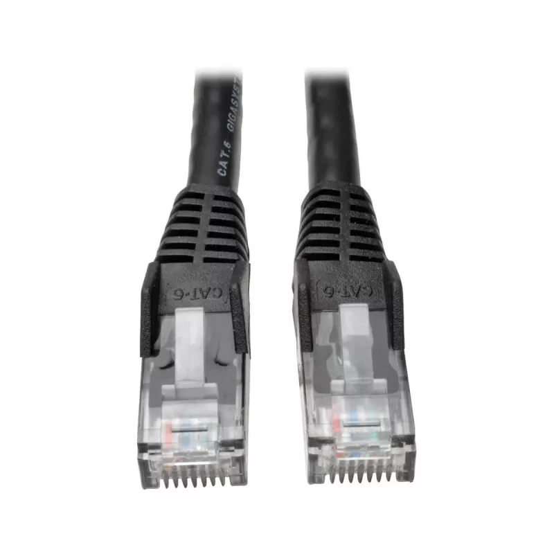 Eaton Tripp Lite Series Cat6 Gigabit Snagless Molded (UTP) Ethernet kabelis (RJ45 M/M), PoE, Melns, 1.52 m - Savienojuma kabelis - RJ-45 (V) līdz RJ-45 (V) - 1.52 m - UTP - CAT 6
