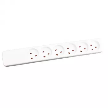 Pagarinātājs Garbot Z66000108-PA01 6 kontaktligzdas iekštelpām balts