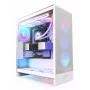 PC korpuss NZXT H7 Flow RGB Midi Tower Balts — Rūdīts stikls, EATX, Priekšā 3×120 mm, USB-C