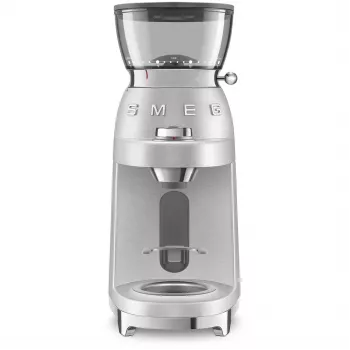 SMEG kafijas dzirnaviņas 50. gadu stils CGF02SSEU *Sudrabs*