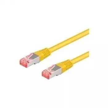 Wentronic Goobay CAT 6a Patch Cable, S/FTP (PiMF), Dzeltens, 10 m - LSZH Halogēns-Brīvs, Varš (93700)