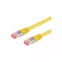 Wentronic Goobay CAT 6a Patch Cable, S/FTP (PiMF), Dzeltens, 10 m - LSZH Halogēns-Brīvs, Varš (93700)