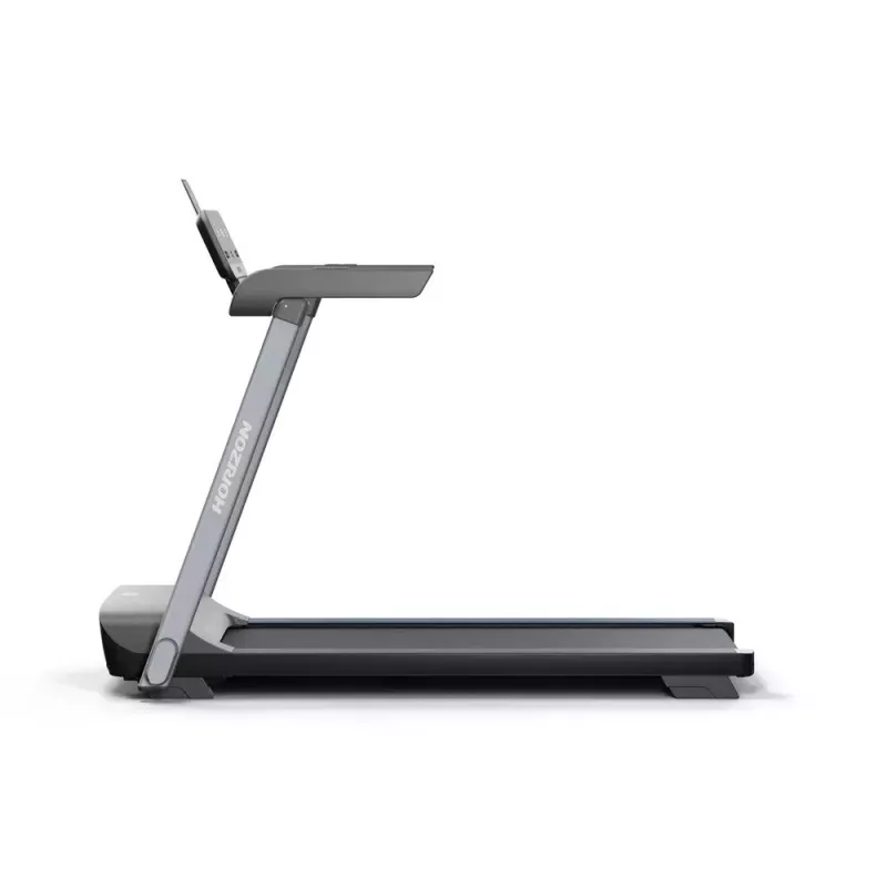 Saliekams elektriskais skrejceļš Horizon Fitness Evolve 3.0 — 16 km/h, 127×51 cm lente, 12 programmas, max lietotājs 113 kg, LED displejs