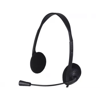 Advanced Accessories USB austiņas ar mikrofonu - Melna